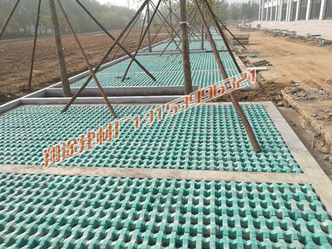 井字磚施工現場