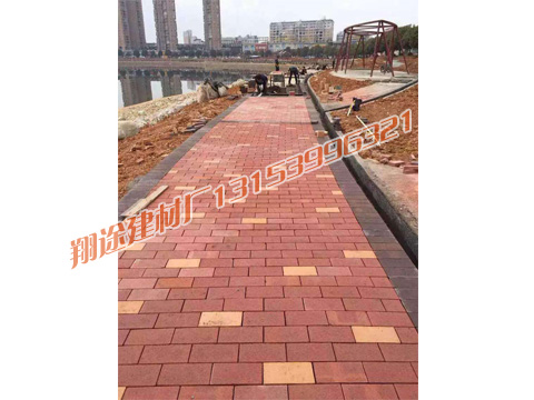 荷蘭磚行人道施工